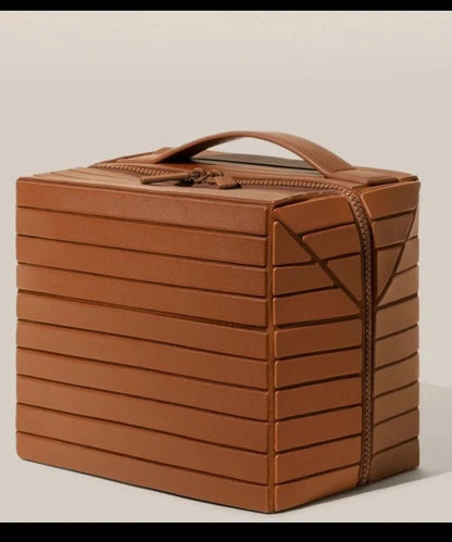 Structured Leather Vanity Case