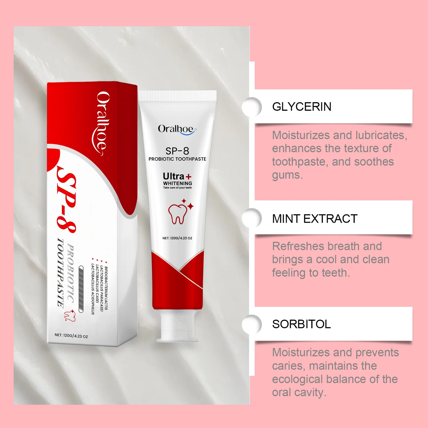 SP-8 Probiotic Dental Care Toothpaste