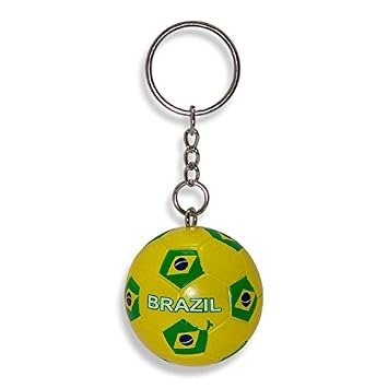 Brazil Soccer Ball Keychain