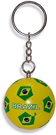 Brazil Soccer Ball Keychain