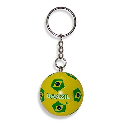 Brazil Soccer Ball Keychain