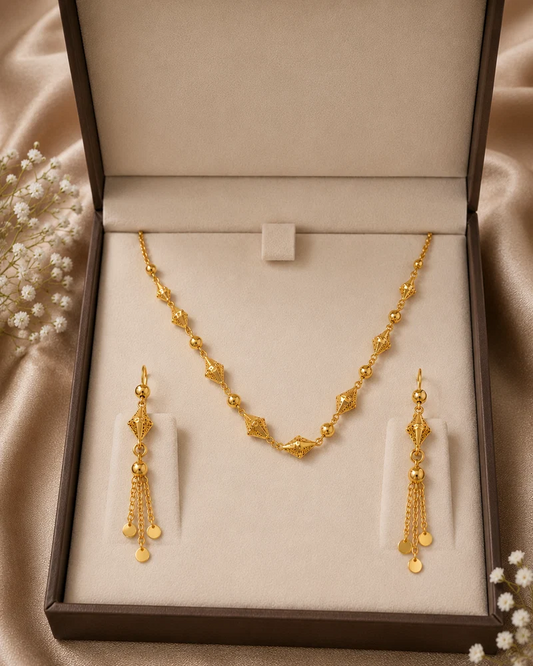 Elegant Bead Necklace Set
