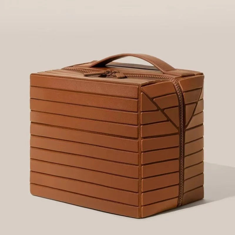 Structured Leather Vanity Case
