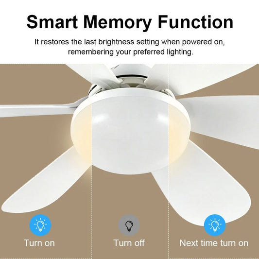 Flower Fan Light - Ceiling Fan with Light