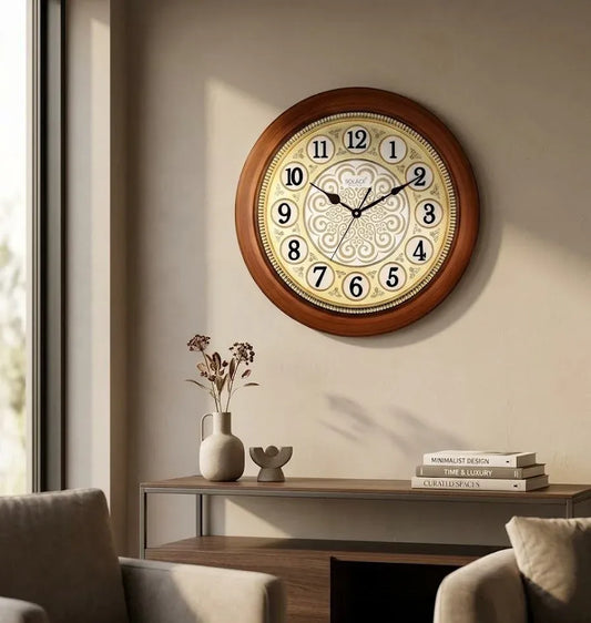 Vintage Floral Classic Clock