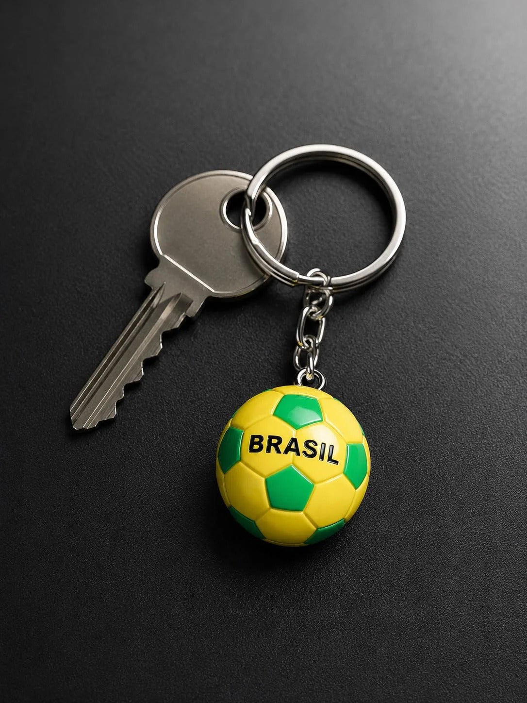 Brazil Soccer Ball Keychain
